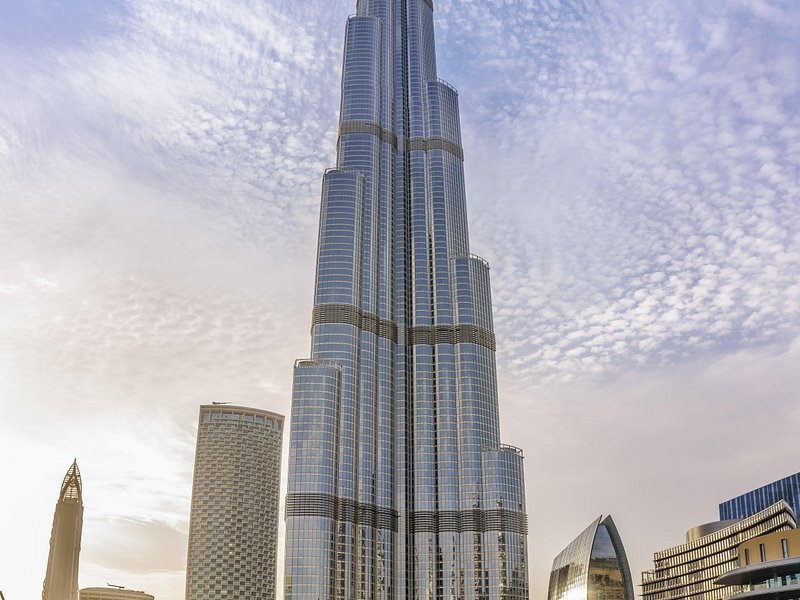 The Burj Khalifa rising above Downtown Dubai